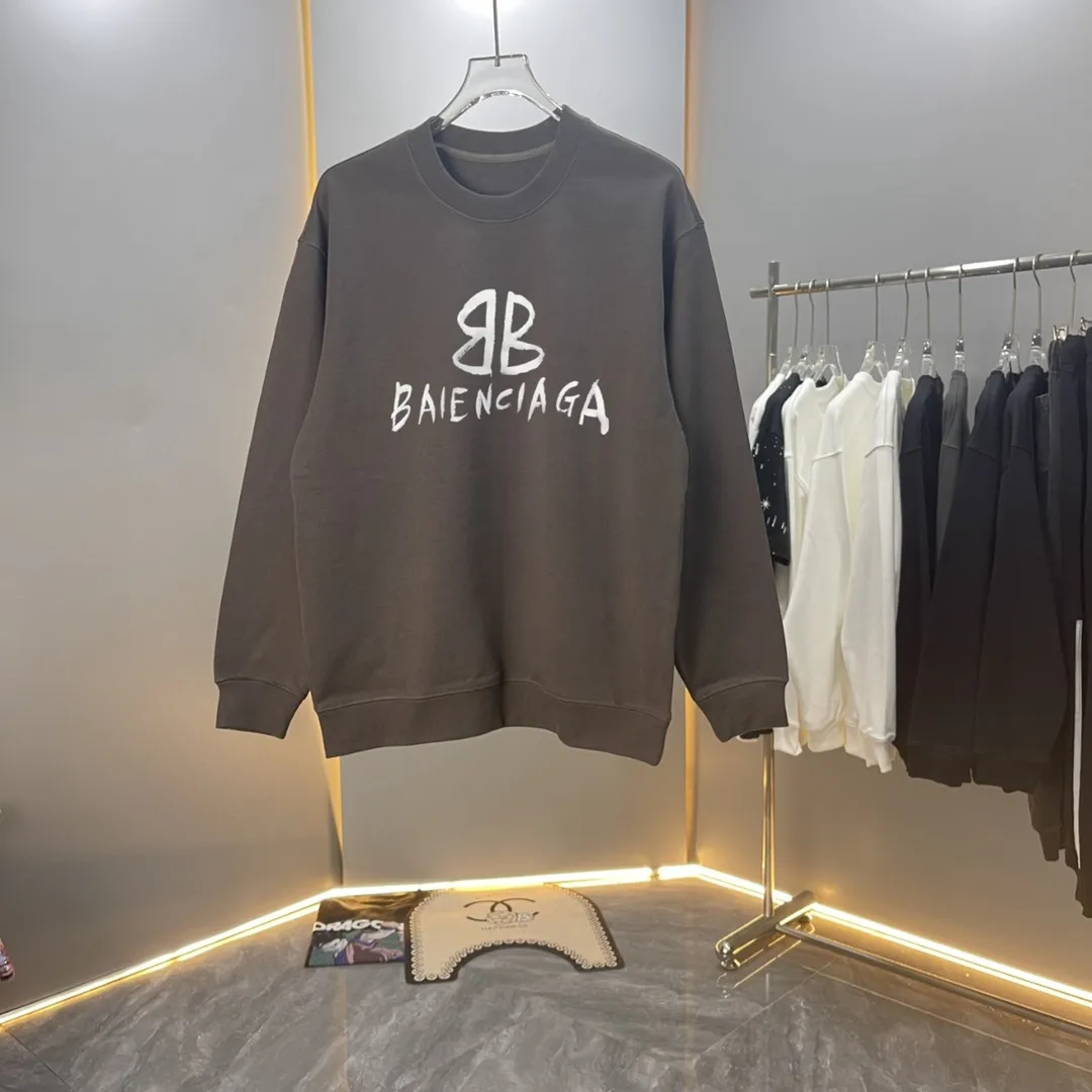 【 Quality】Balen 24ss New Arrival 400g， logo ， ， ， ， Versatile Gray S M L XL XXL